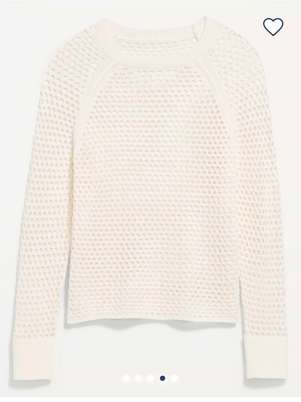 Old Navy Sweater Open-Knit Year Round 100% Cotton Sweater NWT - Picture 3 of 13